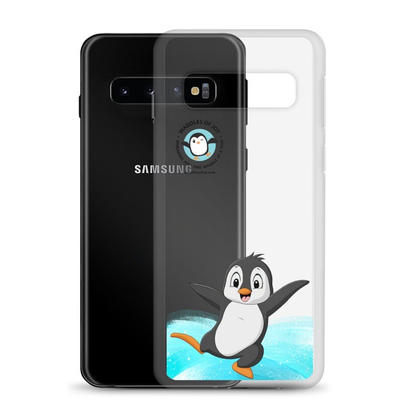 &quot;Cheerful Penguin&quot; Clear Case for Samsung® S10 Series