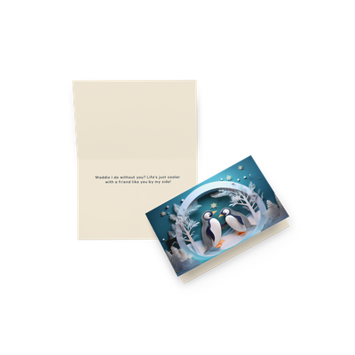 Penguin Friends Greeting Card