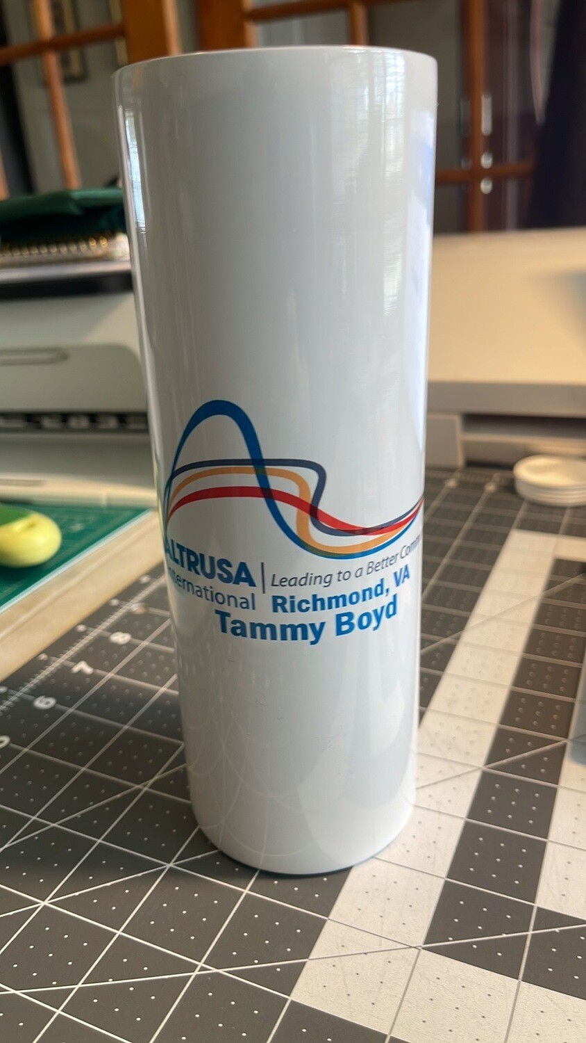 Custom 20 oz Tumbler with Name and Club Name