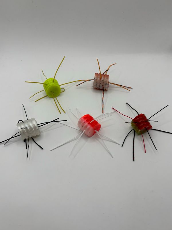 6 Pack Fishing Dice Lure W/ Pack Of Hooks