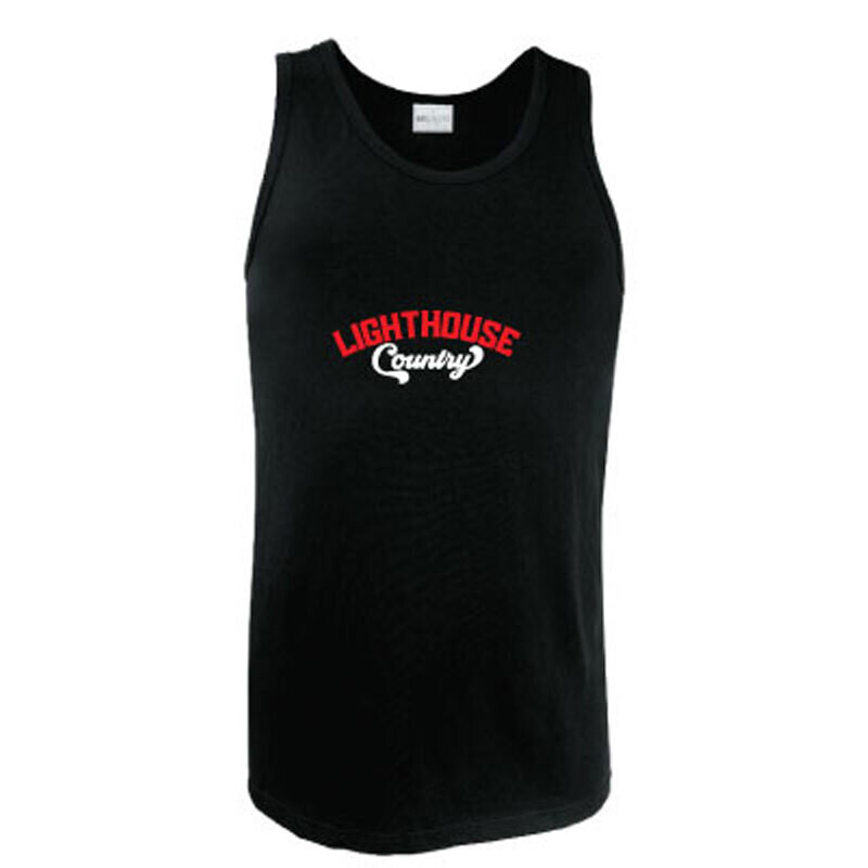 Lighthouse Country Singlet Black