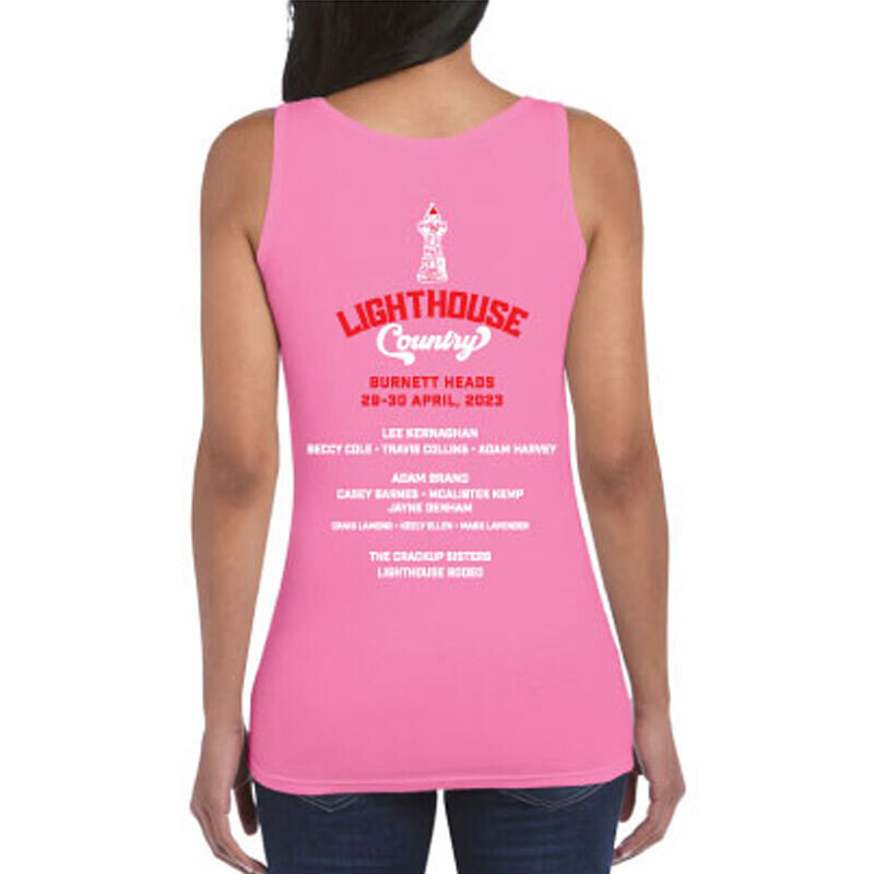 Lighthouse Country Singlet Pink