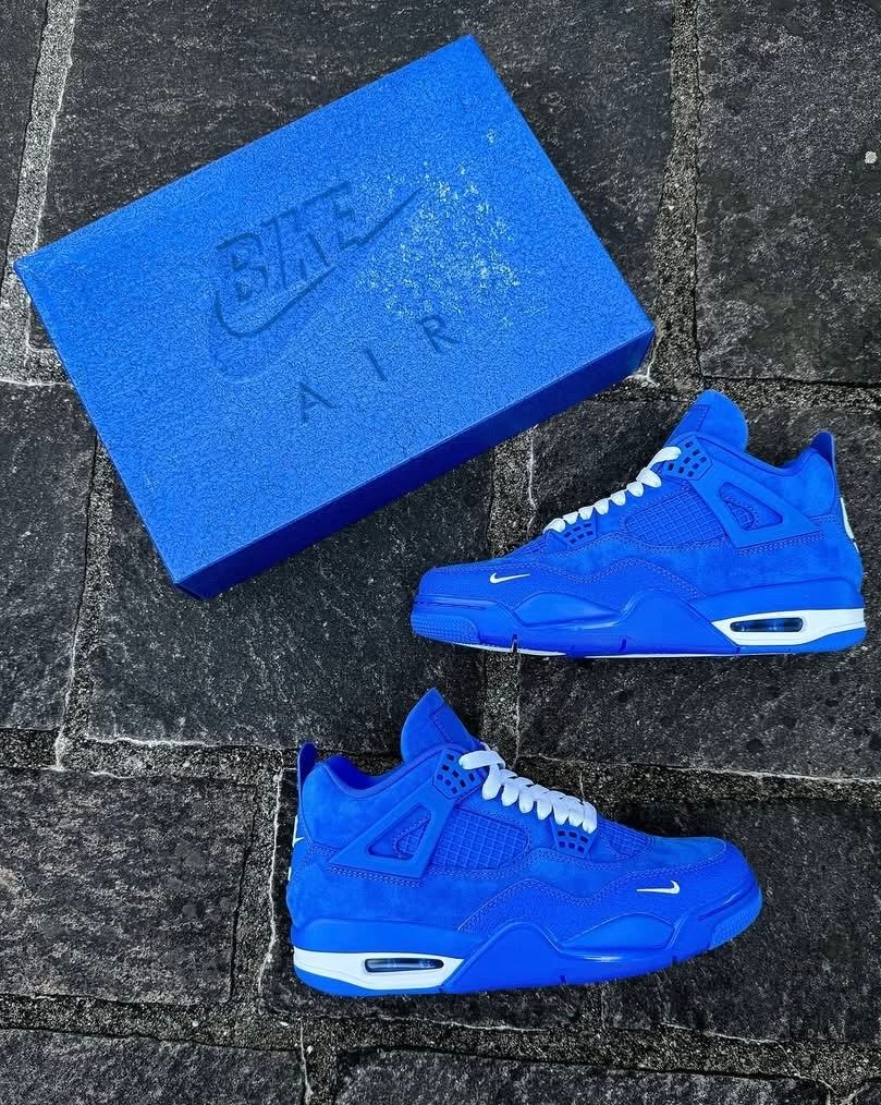 Air Jordan 4 Nigel Sylvester Retro “Deep Royal Suede”