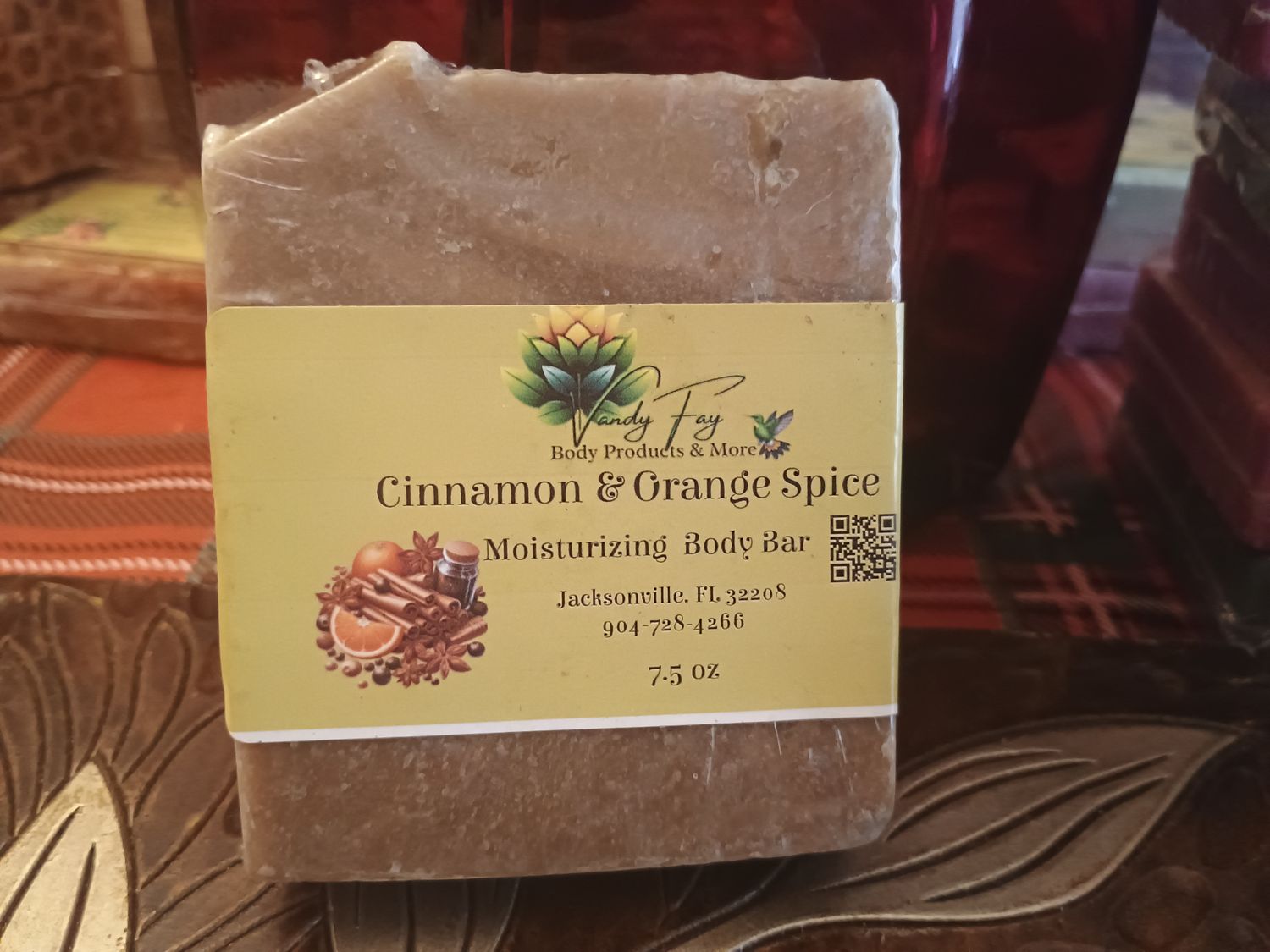 Cinnamon &amp; Orange Spice Moisturizing Body Bar