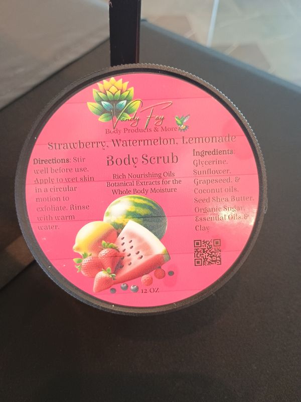 Strawberry, Watermelon, Lemonade Body Scrub