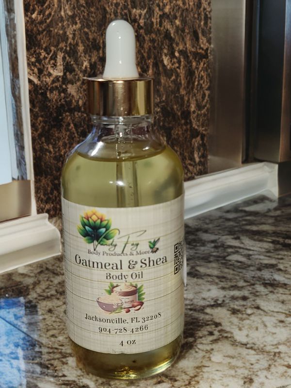 4oz Oatmeal &amp; Shea Body Oil