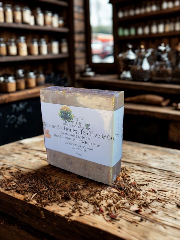Turmeric, Tea Tree, Honey &amp; Coffee Conditioning Body Bar