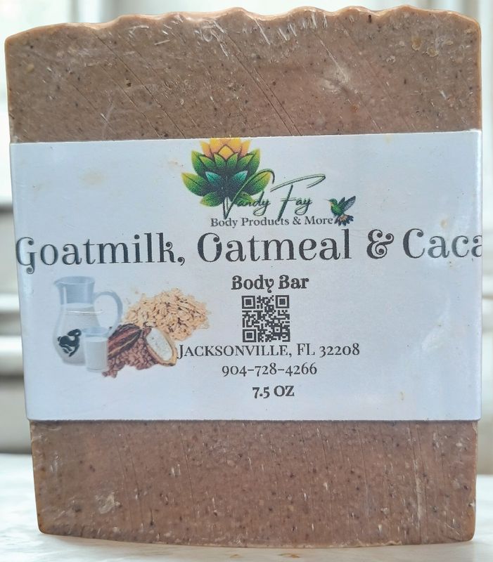 Goat milk, Oatmeal &amp; Cacao Conditioning Body Bar
