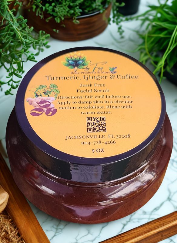 Turmeric, Ginger &amp; Coffee Face Scrub
