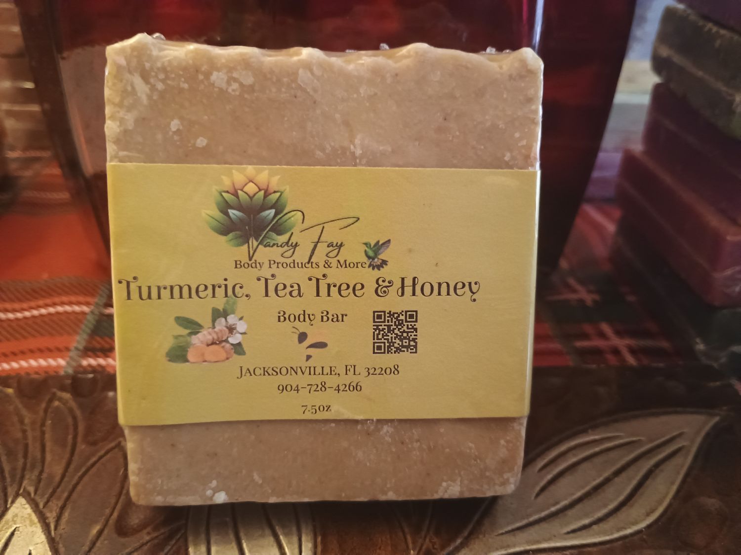 Turmeric, Tea Tree &amp; Honey Conditioning Body Bar