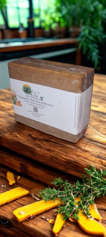 Turmeric, Tea Tree &amp; Honey Conditioning Body Bar