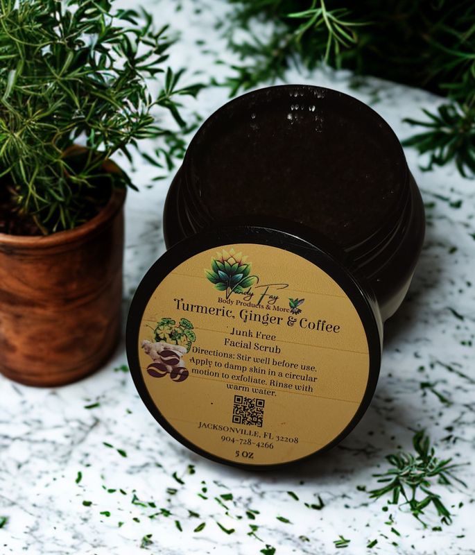 Turmeric, Ginger &amp; Coffee Face Scrub