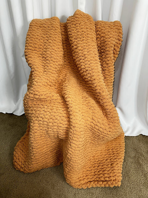 Handmade Cozy Throw Blanket- Scone- Chunky Yarn Oversized