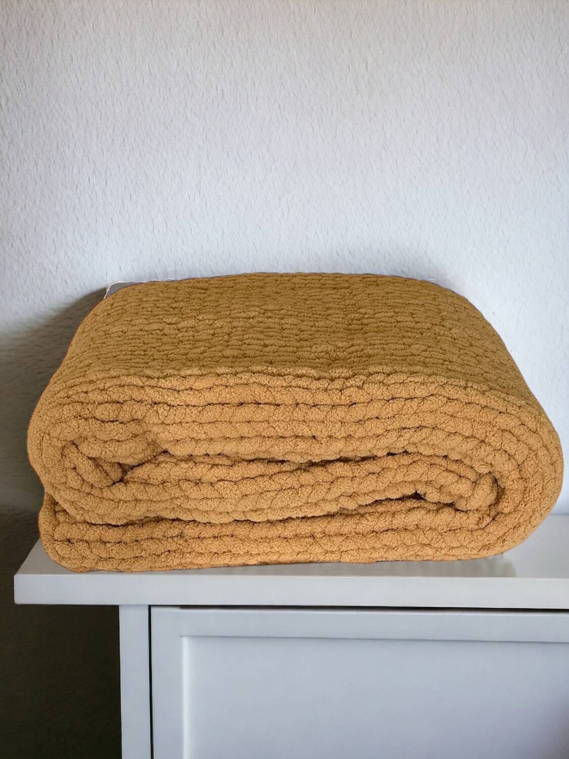 Handmade Cozy Throw Blanket- Scone- Chunky Yarn Oversized