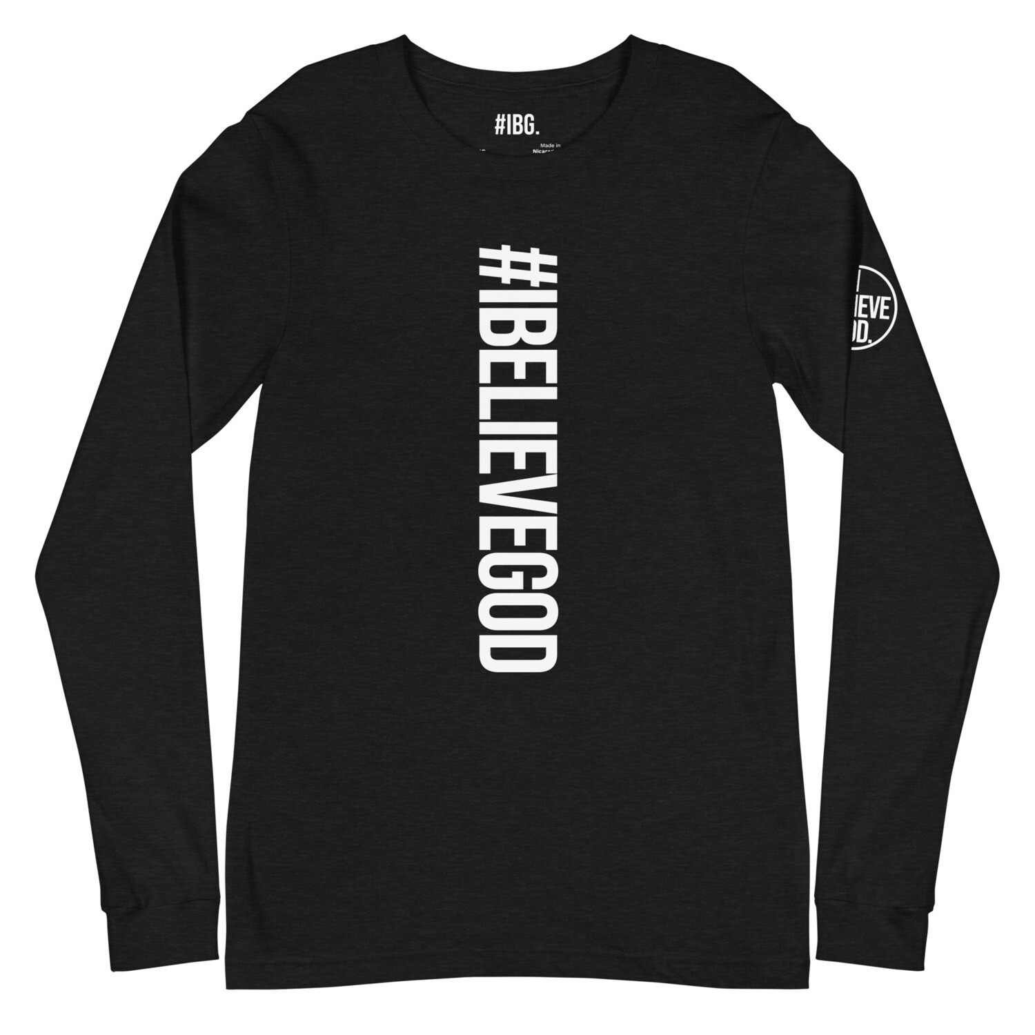 #IBG (Vertical) Unisex Long Sleeve Tee (Black)