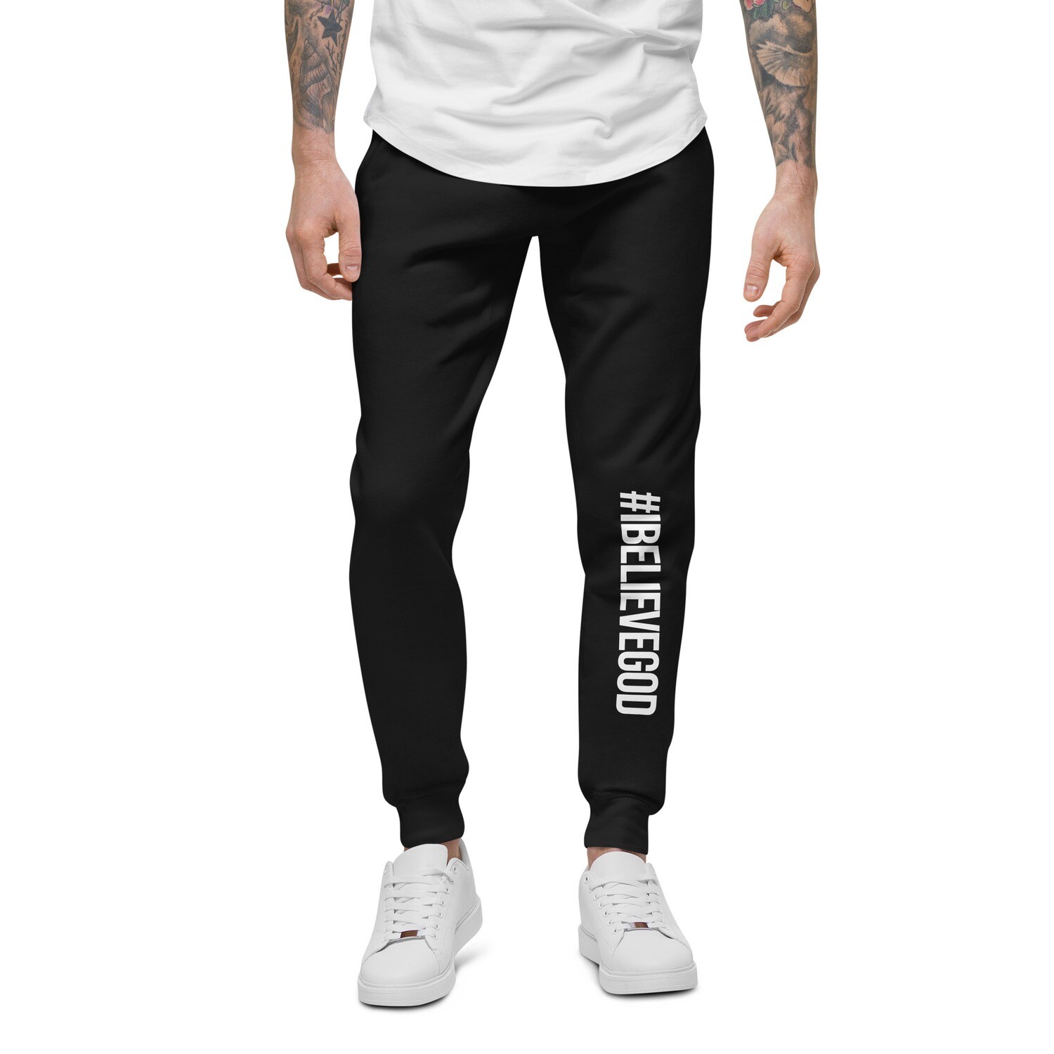 #IBG (WHT) Unisex fleece sweatpants