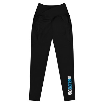 #IBG Crossover leggings with pockets (Blacks)