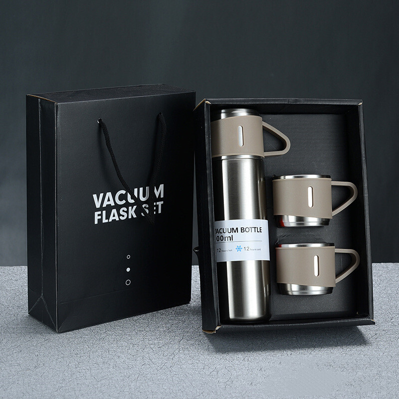 500ml Bullet Double-Layer Stainless Steel Vacuum Thermos Travel Mug - Insulated for 6-12 Hours, BPA Free