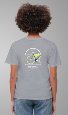 Grey The Traka T-Shirt Bike Unisex