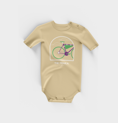 Baby Bodysuit Bike Illustration