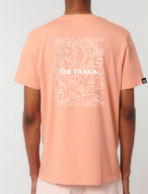 Peach The Traka Unisex T-Shirt Topographic Map