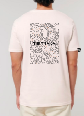 Vintage White The Traka Unisex T-Shirt Topographic Map