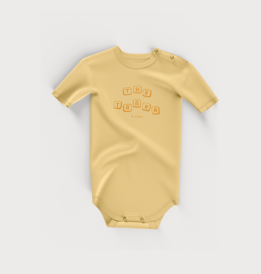 Yellow Baby Bodysuit Scrabble