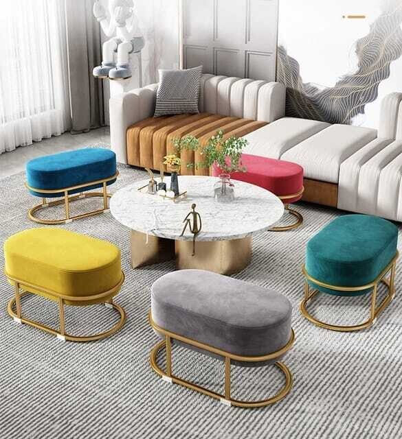 Best comfortable Sofa set with metal round legs