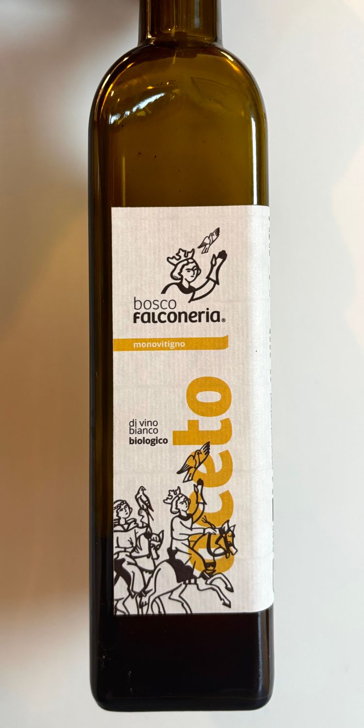 Bosco Falconeria   italienischer Bio Weißweinessig aus Sizilien 0,5 Liter