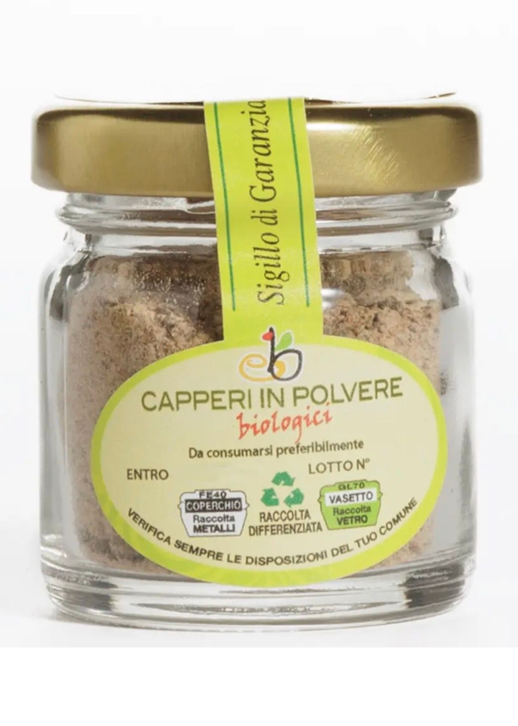 Pulver aus getrockneten Bio-Kapern aus Pantelleria 20g