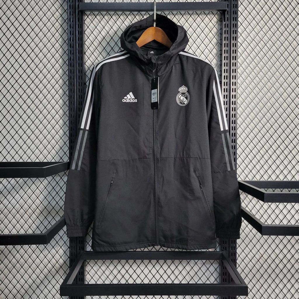 Real Madrid 2023-24 Black Windbreaker 