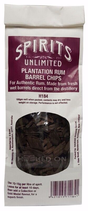 Spirits Unlimited Plantation Rum Chips 100gs