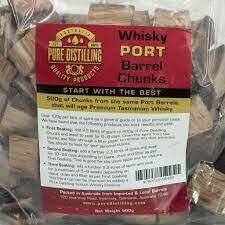 Pure Distilling Whiskey Port Barrel Chunks 500gs
