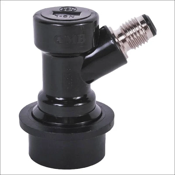 Black Liquid disconnect threaded