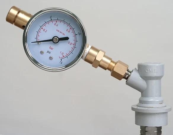 Spunding Valve and Gray Disconnect for Pressure Fermenter