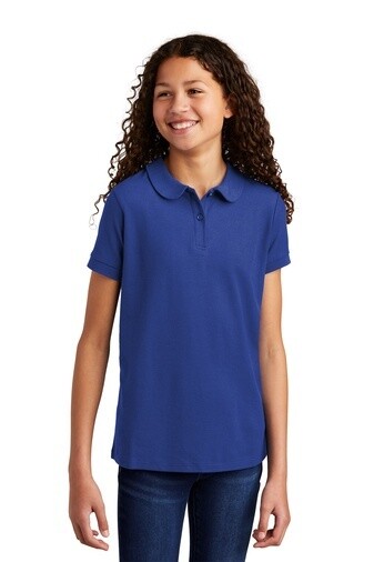 Youth Peter Pan Polo - LCCA, Colour: Royal, Size: XS