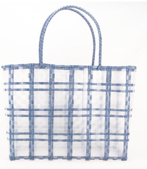 Keone Woven Beach Tote, color: Light Blue