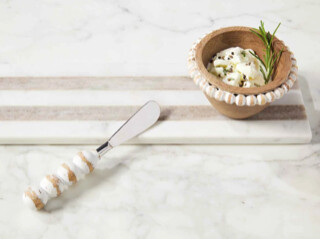 Stripe Marble Board and Dip Set