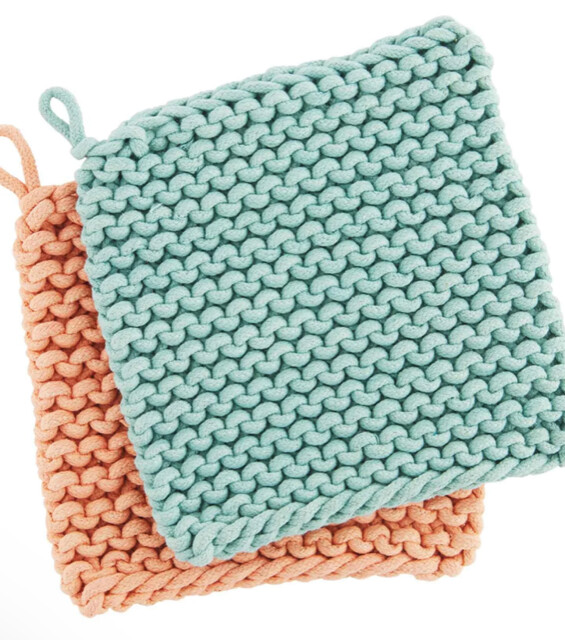 Crochet Pot Holders, color: Pastel Pink