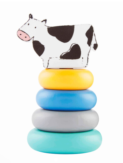 Wood Stacking Toy - Farm - Cow