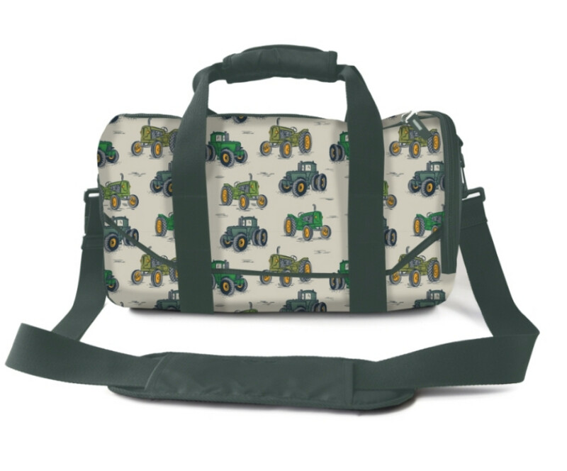 Water Resistant Overnight Duffle - Green Tractor