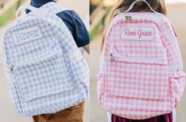 Gingham Backpack
