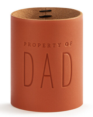 Leather Can Cooler - Dad