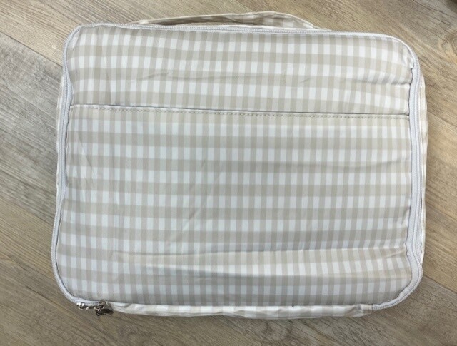 Nylon Lunchbag, color: Khaki Gingham