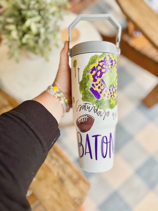 Baton Rouge Tumbler With Handle