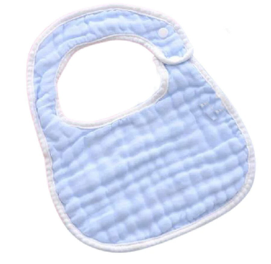 Muslin Bib, Size: Baby, color: Blue