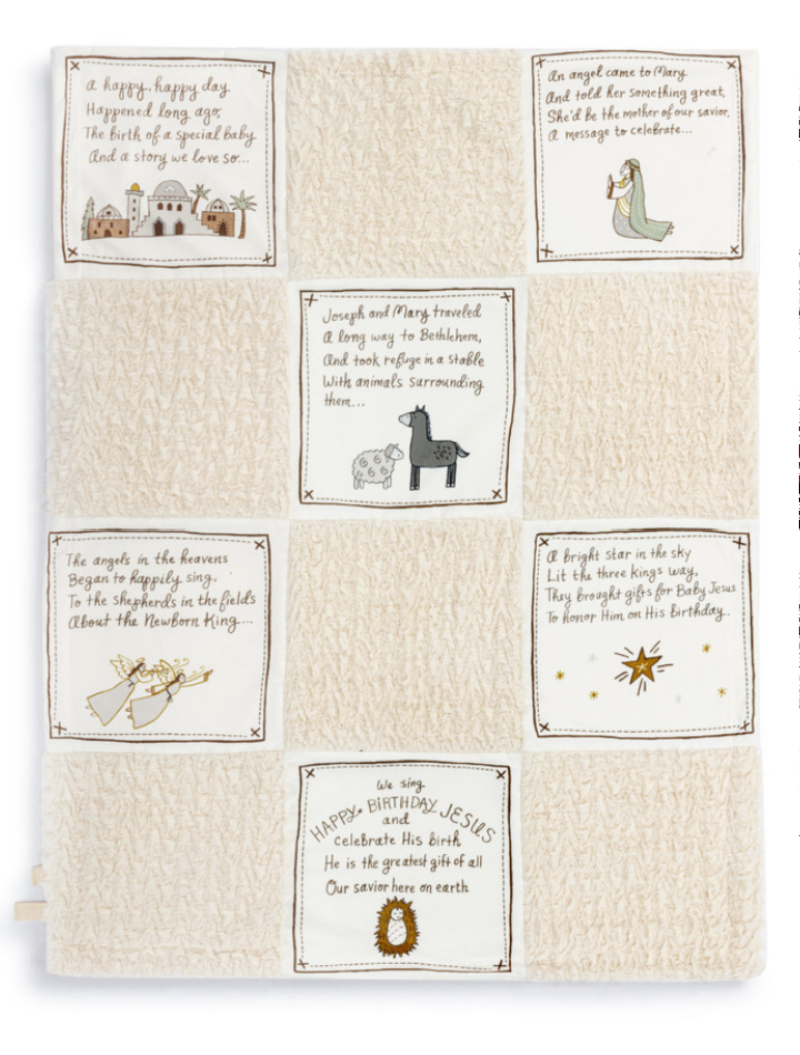 Happy Birthday Jesus Patchwork Blanket