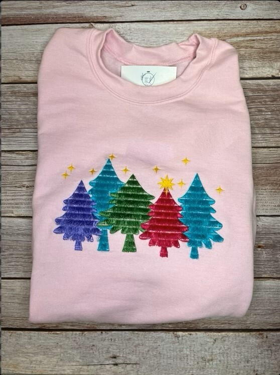Fringe Christmas Tree Sweatshirt