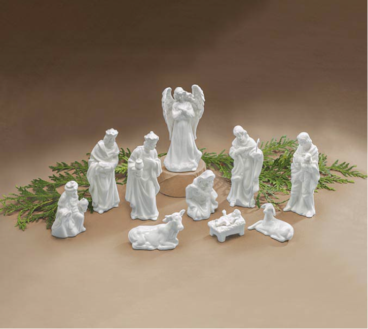Nativity 10pc White