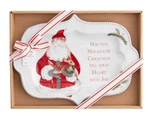 Christmas Miracle Platter - Santa/Deer